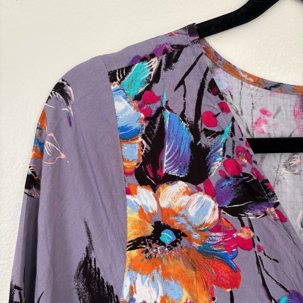 Umgee Floral Multicolor Romper Size Small - Picture 3 of 11